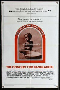 e180 CONCERT FOR BANGLADESH one-sheet movie poster '72 George Harrison