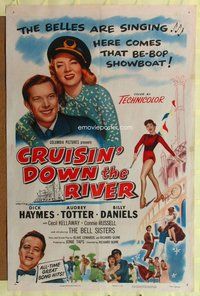e202 CRUISIN' DOWN THE RIVER one-sheet movie poster '53 Blake Edwards
