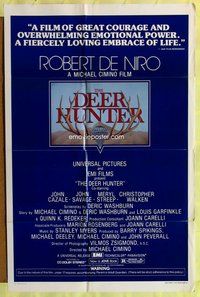 e223 DEER HUNTER one-sheet movie poster '78 Robert De Niro, pre-Awards!
