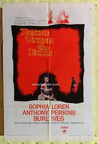 e227 DESIRE UNDER THE ELMS one-sheet movie poster '58 Sophia Loren, Perkins
