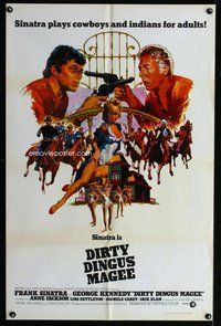 e233 DIRTY DINGUS MAGEE one-sheet movie poster '70 Frank Sinatra, Kennedy