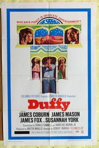 e247 DUFFY one-sheet movie poster '68 James Coburn, James Mason