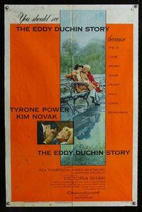 e249 EDDY DUCHIN STORY one-sheet movie poster '56 Tyrone Power, Kim Novak