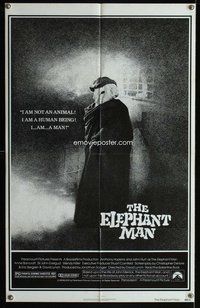 e254 ELEPHANT MAN one-sheet movie poster '80 Anthony Hopkins, David Lynch