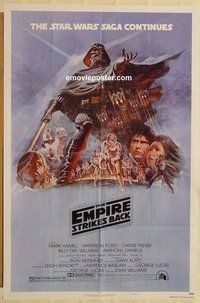 e256 EMPIRE STRIKES BACK style B 1sh movie poster '80 George Lucas