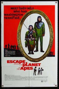 e261 ESCAPE FROM THE PLANET OF THE APES one-sheet movie poster '71 McDowall