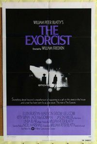 e267 EXORCIST int'l one-sheet movie poster '74 William Friedkin, Von Sydow