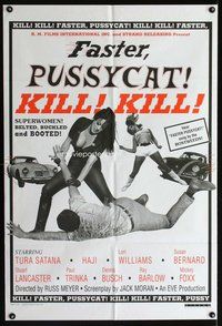 e280 FASTER PUSSYCAT KILL KILL one-sheet movie poster R2001 Russ Meyer