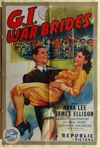 e327 G.I. WAR BRIDES one-sheet movie poster '46 World War II, Anna Lee