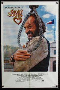 e337 GOIN' SOUTH one-sheet movie poster '78 great Jack Nicholson image!