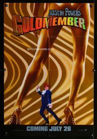 e341 GOLDMEMBER DS advance one-sheet movie poster '02 Meyers, Austin Powers
