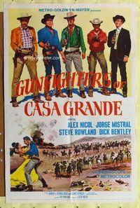 e368 GUNFIGHTERS OF CASA GRANDE one-sheet movie poster '64 Alex Nicol