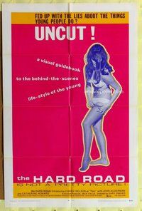e378 HARD ROAD one-sheet movie poster '70 super sexy Connie Nelson!