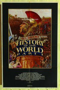 e407 HISTORY OF THE WORLD PART I one-sheet movie poster '81 Mel Brooks