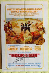 e422 HOUR OF THE GUN one-sheet movie poster '67 James Garner, John Sturges