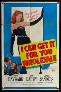 e433 I CAN GET IT FOR YOU WHOLESALE one-sheet movie poster '51 Hayward