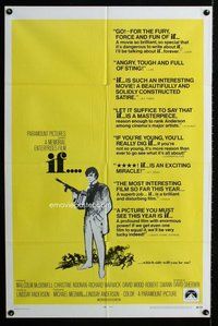 e439 IF one-sheet movie poster '69 first Malcolm McDowell!