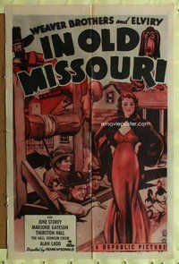 e445 IN OLD MISSOURI one-sheet movie poster R50 Weavers Brothers & Elviry!