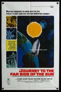e472 JOURNEY TO THE FAR SIDE OF THE SUN one-sheet movie poster '69 sci-fi