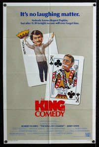 e488 KING OF COMEDY one-sheet movie poster '83 Robert DeNiro, Scorsese