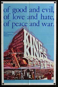 e490 KING OF KINGS style A one-sheet movie poster '61 Nicholas Ray epic!