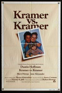 e495 KRAMER VS KRAMER one-sheet movie poster '79 Dustin Hoffman, Streep