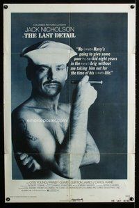 e513 LAST DETAIL style A one-sheet movie poster '73 Jack Nicholson in Navy!