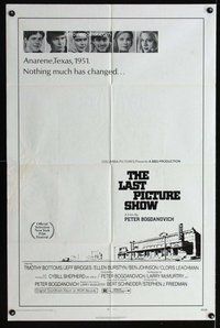 e516 LAST PICTURE SHOW one-sheet movie poster '71 Bogdonovich, Shepherd