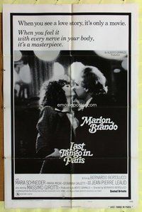 e518 LAST TANGO IN PARIS style B one-sheet movie poster R75 Marlon Brando