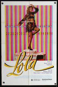e550 LOLA one-sheet movie poster '82 Rainer Werner Fassbinder, Sukowa
