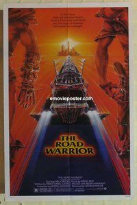 e569 MAD MAX 2: THE ROAD WARRIOR one-sheet movie poster '82 Mel Gibson