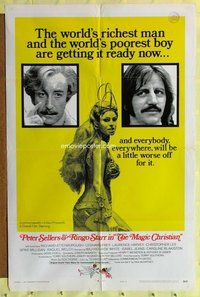 e572 MAGIC CHRISTIAN int'l one-sheet movie poster '70 Sellers, Ringo, Raquel