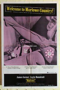 e584 MARLOWE one-sheet movie poster '69 James Garner, Rita Moreno
