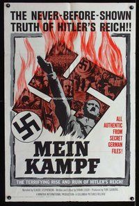 e591 MEIN KAMPF one-sheet movie poster '61 from secret German files!