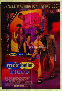 e602 MO' BETTER BLUES DS advance one-sheet movie poster '90 Spike Lee