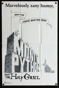 e605 MONTY PYTHON & THE HOLY GRAIL one-sheet movie poster '75 Cleese
