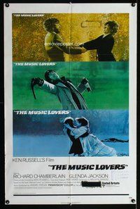 e615 MUSIC LOVERS int'l one-sheet movie poster '71 Ken Russell, Chamberlain