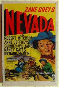 e621 NEVADA one-sheet movie poster R51 Robert Mitchum, Anne Jeffreys