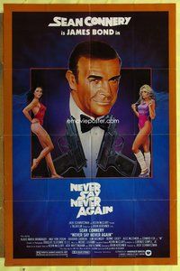 e622 NEVER SAY NEVER AGAIN 1sh movie poster '83 Sean Connery, Bond