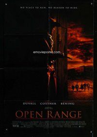 e648 OPEN RANGE DS one-sheet movie poster '03 Kevin Costner, Robert Duvall