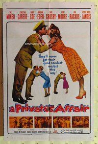 e699 PRIVATE'S AFFAIR one-sheet movie poster '59 Sal Mineo, Eden