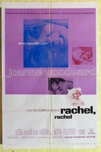 e709 RACHEL RACHEL one-sheet movie poster '68 Joanne Woodward, Paul Newman