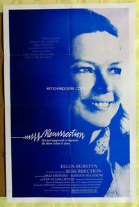 e723 RESURRECTION one-sheet movie poster '80 Burstyn, religious sci-fi!