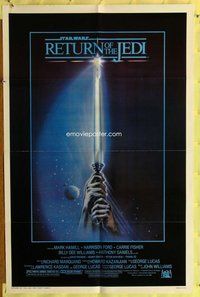 e725 RETURN OF THE JEDI one-sheet movie poster '83 George Lucas classic!
