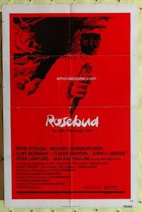 e750 ROSEBUD one-sheet movie poster '75 Otto Preminger, Peter O'Toole