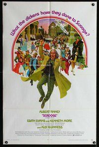 e771 SCROOGE one-sheet movie poster '71 Albert Finney, Charles Dickens