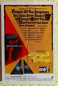 e781 SERGEANT RUTLEDGE one-sheet movie poster '60 John Ford western!