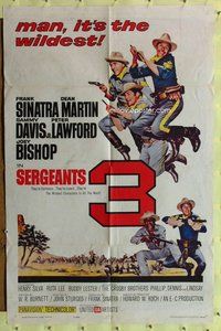 e782 SERGEANTS 3 one-sheet movie poster '62 Frank Sinatra, Dean Martin