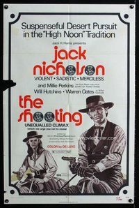 e791 SHOOTING one-sheet movie poster R71 Jack Nicholson, Millie Perkins