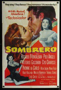 e817 SOMBRERO one-sheet movie poster '53 Ricardo Montalban, Pier Angeli